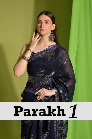 Parakh Vol 1 By Fashion Berry Designer Partywear Saree Collection